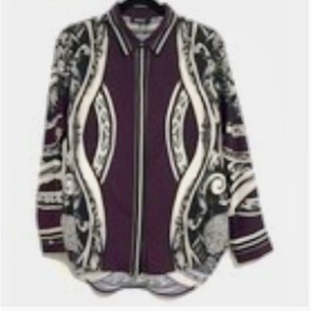 DKNY Scarf Print Blouse - Picture 6 of 6